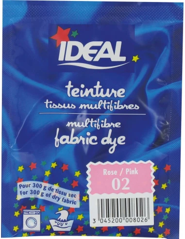 Teinture tissu main-machine rose vif n°2