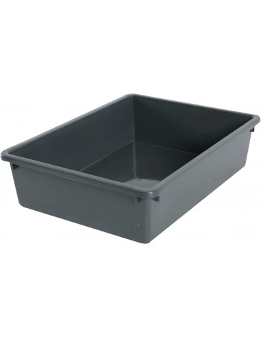 Bac à litière eco small l 38,5 x l 25,8 x h 9,5 cm gris anthracite