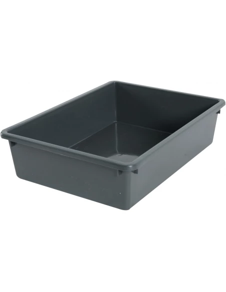 Bac à litière eco small l 38,5 x l 25,8 x h 9,5 cm gris anthracite