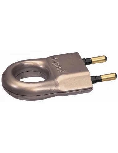 Fiche plastique 2p- 6 a male marron