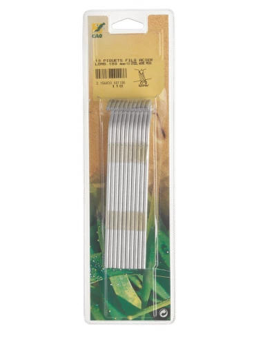 Piquet de tente diamêtre 4,4mm x hauteur 18mm par 10 pièces - CAO camping
