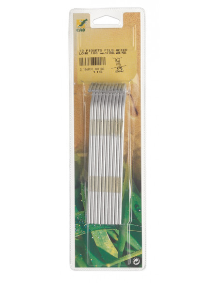 Piquet de tente diamêtre 4,4mm x hauteur 18mm par 10 pièces - CAO camping