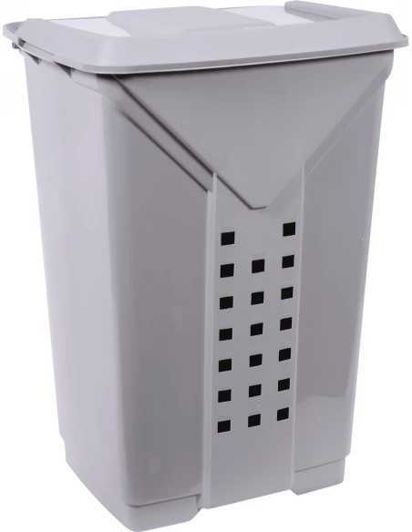 Coffre à linge prima l 42 x l 34 x h 60 cm gris - EDA