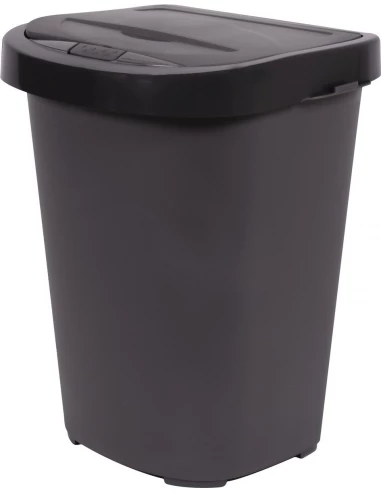 Poubelle tri-home 40 l gris anthracite - EDA