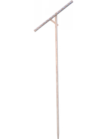 Rateau bois 12 dents plastique