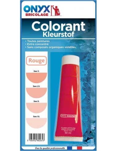 Colorant peinture Colortech 60ml rouge - ONYX de ARDEA