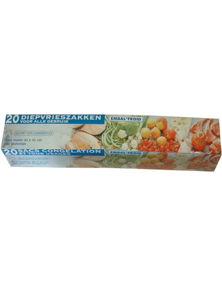 Sac congélation grand modèle 30 x 45 20 - 22 microns