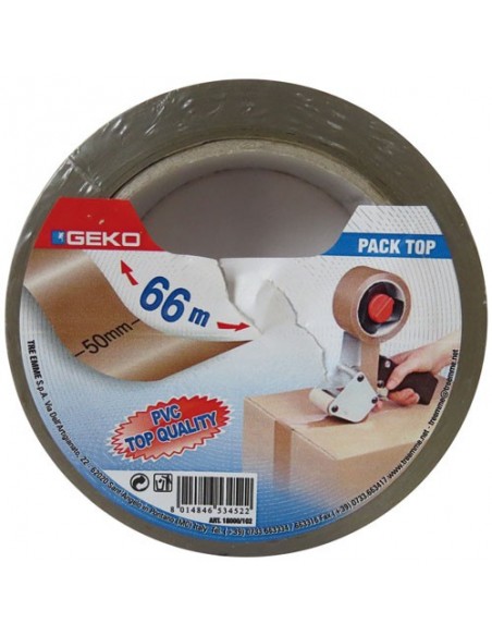 Adhesif emballage pvc 50mmx66m havane