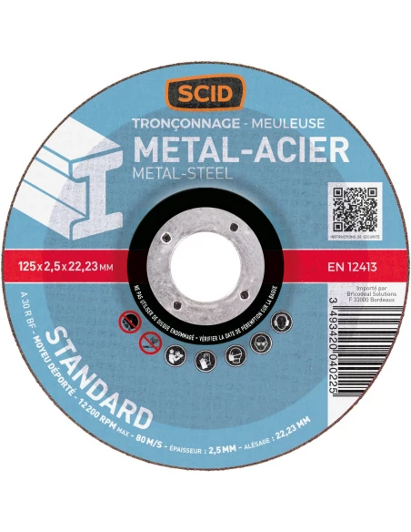 Disque à tronçonner standard 125 5 métaux