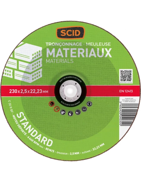 Disque à tronçonner usage courant matériaux ø (mm) 230