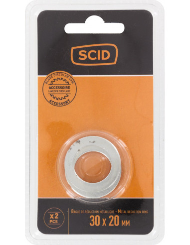 Bague de réduction métal 30 x 20 mm - 2 pièces - SCID