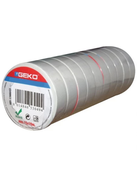 Adhésif isolation - 15 mm x 10 m blanc - lot de 10