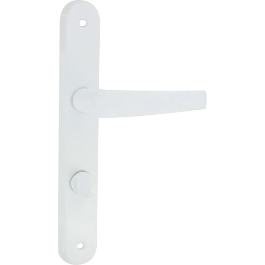 Poignée de porte aluminium époxy blanc AVORIAZ condamnation - DT2000