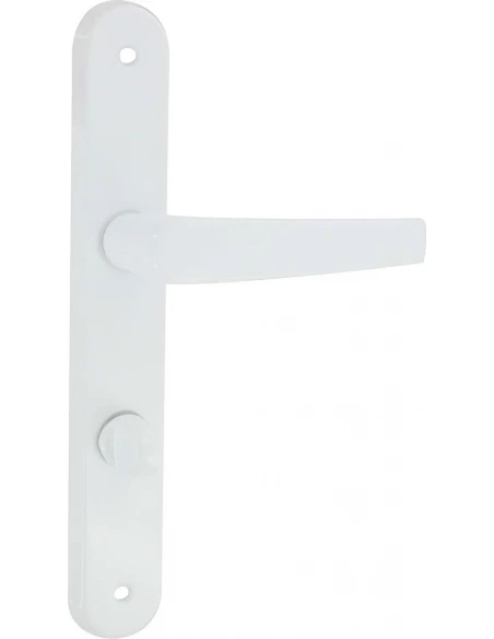 Poignée de porte aluminium époxy blanc AVORIAZ condamnation - DT2000
