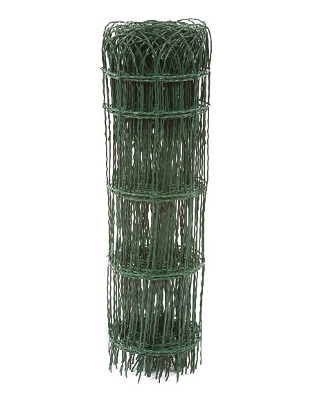 Bordure parisienne grillage plastifié hauteur 40cm - longueur 10 mêtres vert - FILIAC