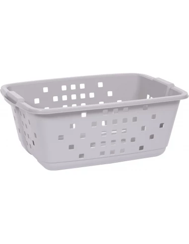 Corbeille à linge prima l 62 x l 44 x h 25 cm gris béton