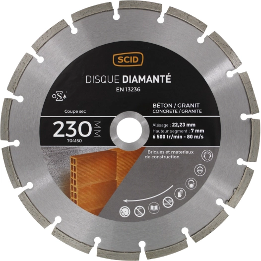 Disque béton granit 230 22,23