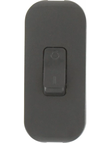 Interrupteur de fil souple 2 a noir