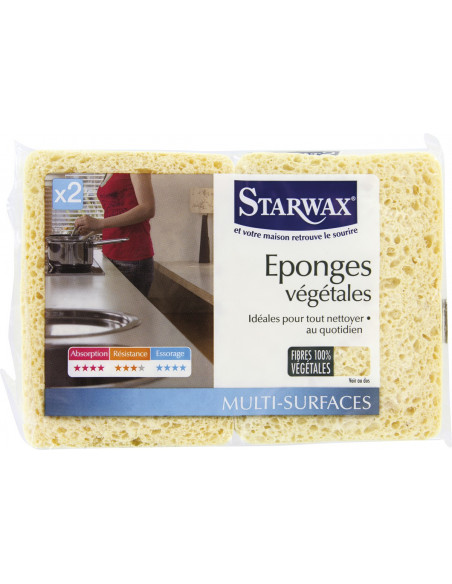 Éponge Végétale Bordée Starwax Nettoyage écologique et efficace - Starwax