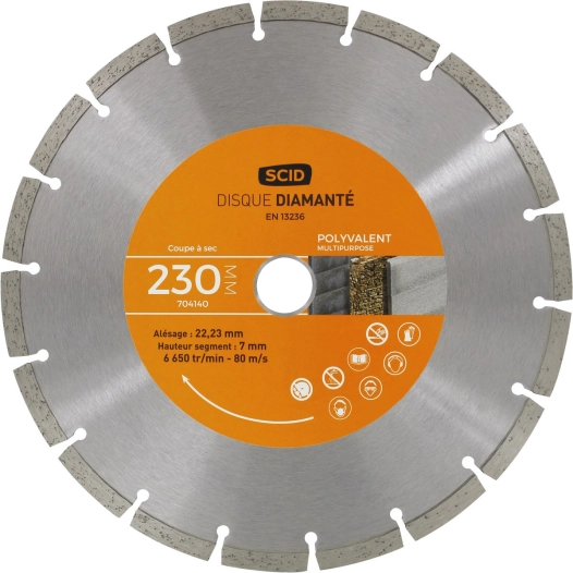 Disque polyvalent entrée de gamme 230 22,23