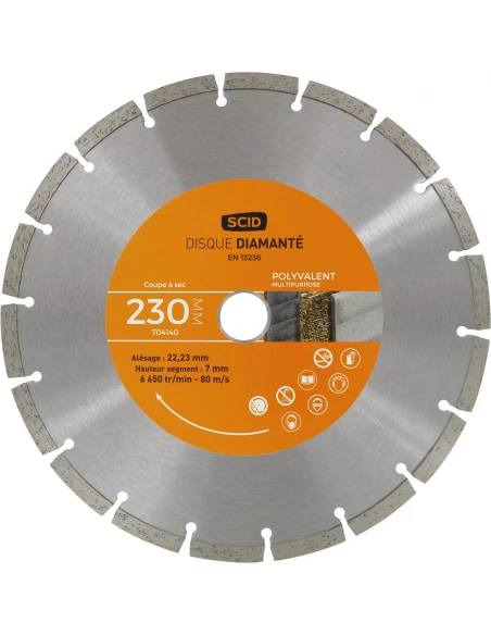 Disque polyvalent entrée de gamme 230 22,23