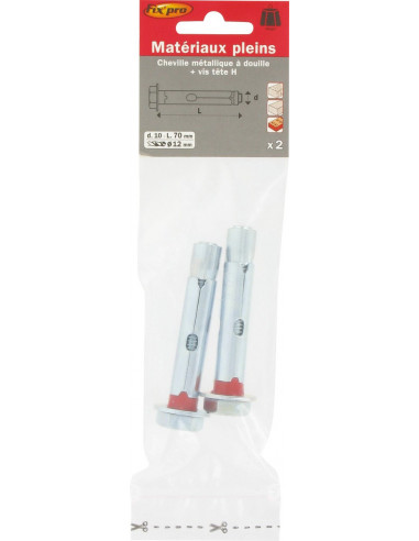 Cheville Ancrage Lourd M10 Fixation extrême pour charges lourdes - Fixpro
