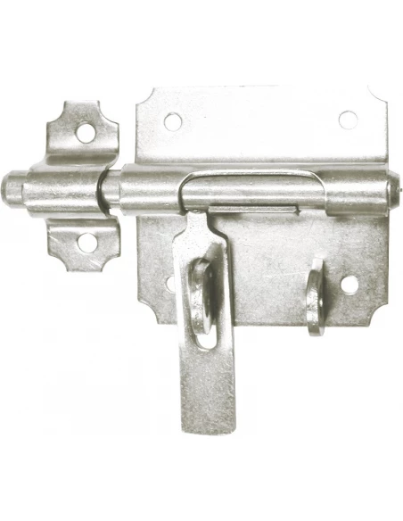 Verrou de box avec porte cadenas diamêtre 14mm 80 x 68