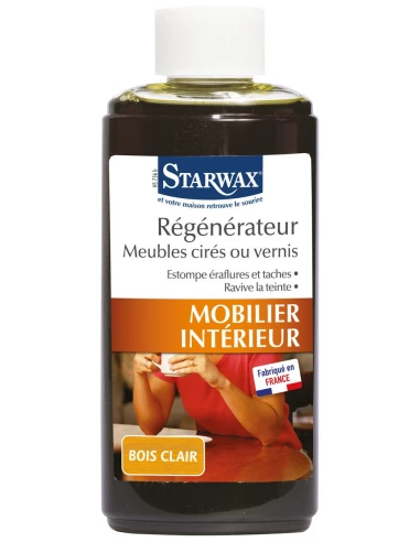 Régénérateur meubles cirés-vernis flacon 200 ml bois clair