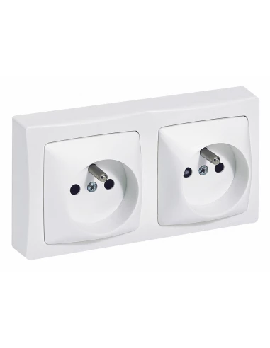 Double Prise 2p+t Pré-câblée Legrand - Asl