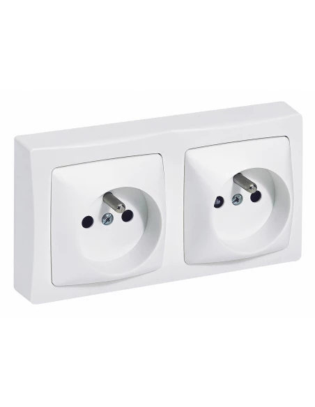 Double Prise 2p+t Pré-câblée Legrand - Asl