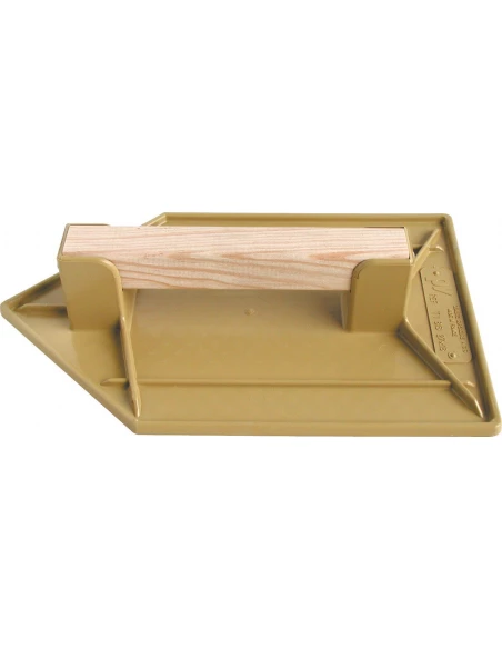 Taloche plastique abs jaune triangulaire 18 x 27cm - OUTIBAT