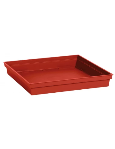 Soucoupe plastique carré toscane pot carré 22 l 26,7 x 26,7