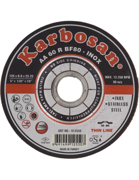 Disque à tronçonner acier et inox 125mm