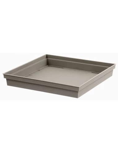 Soucoupe plastique carré toscane pot carré 22 l 26,7 x 26,7