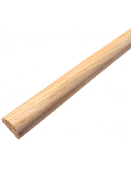 10 Moulure demi-rond en pin diamêtre 12mm longueur 2.00m