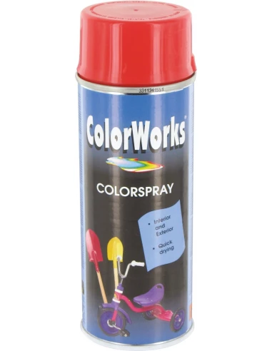 Peinture brillante rouge / orange