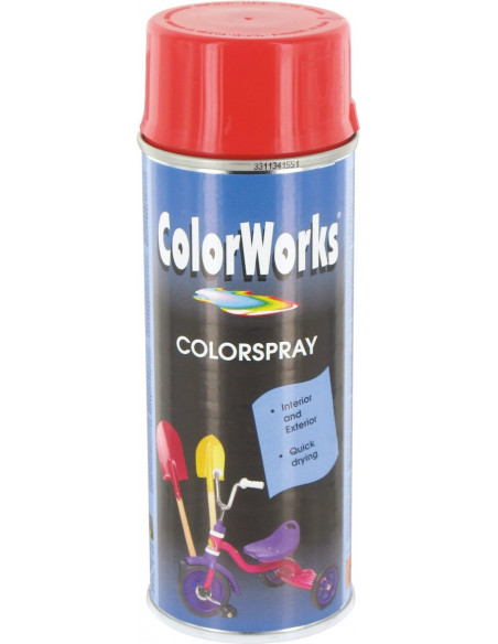 Peinture brillante rouge / orange