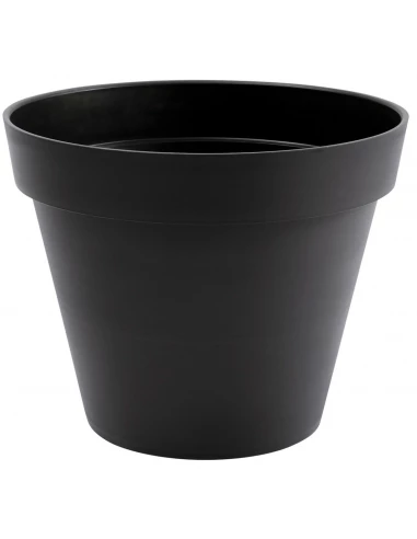 Pot de fleur rond TOSCANE 43 Litres - Anthracite 48 x 40mm - EDA