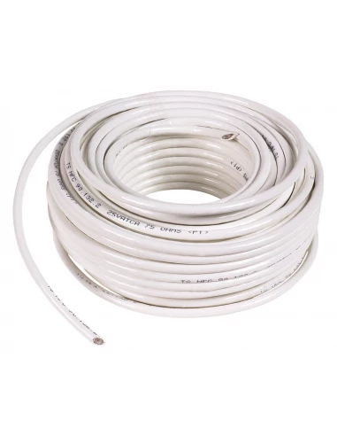 Cable télévision couronne 50 m intérieur 21-vatca blanc