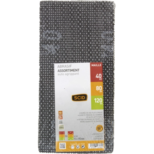 Patin auto-agrippant 93 x 190 mm 40 x 2 / 80 x 4 / 120 x 4 10