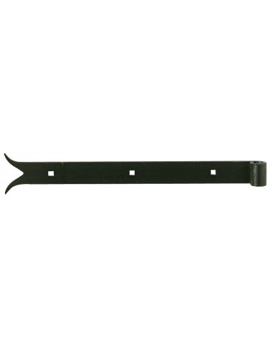 Penture Droite Noire 40cm Robustesse et finition élégante - Poulain
