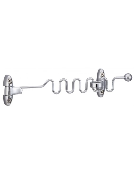 Entrebailleur de fenêtre universelle serpentin chromé