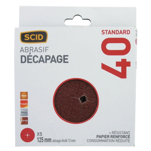 Disque alésage étoilé ø 12 mm 125 40 5