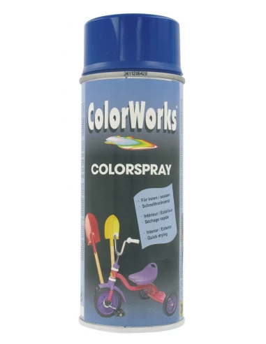 Peinture brillante aérosol 400ml br bleu out
