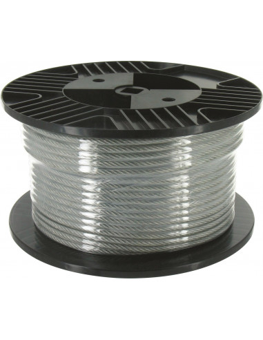 Câble Acier Gainé PVC Ø3/5mm, 40m - Chapuis