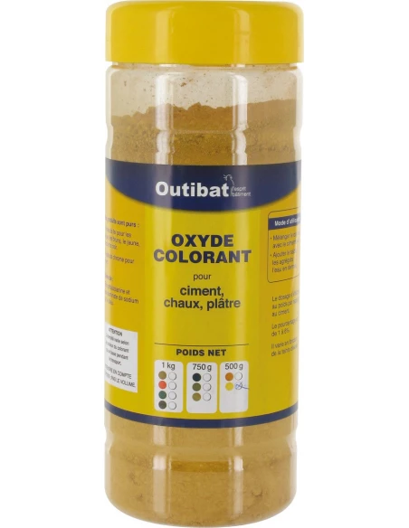 Colorant ciment synthétique jaune 500g