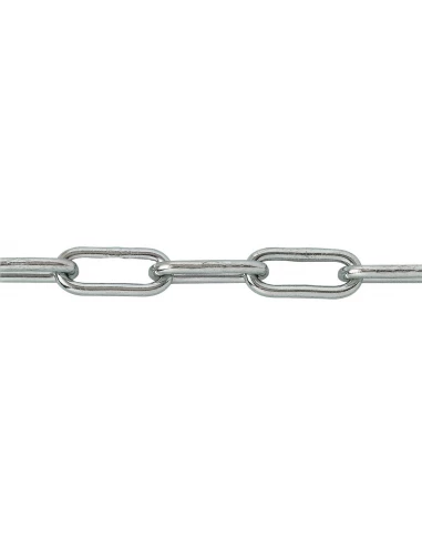Chaine soudée droite maille longue en bobine bobine de 25 m 3,5 75 28 x 7