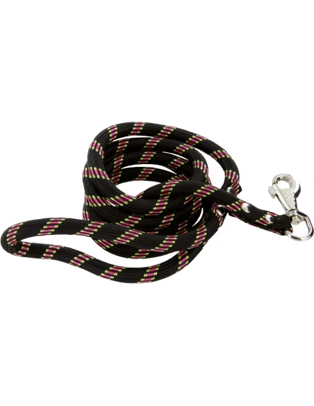 Laisse nylon® corde pour chien noir