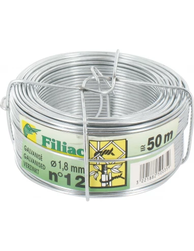 Fil galvanisé 1,8mm - 50m n°12 - FILIAC