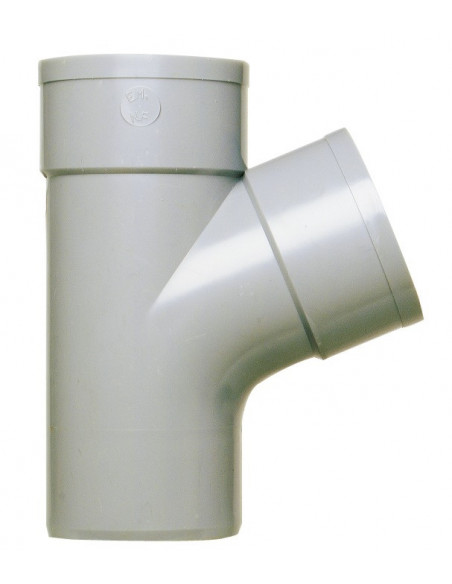 Culotte MF 67°30 Diam. 40 Raccord de dérivation PVC pour évacuation - Girpi